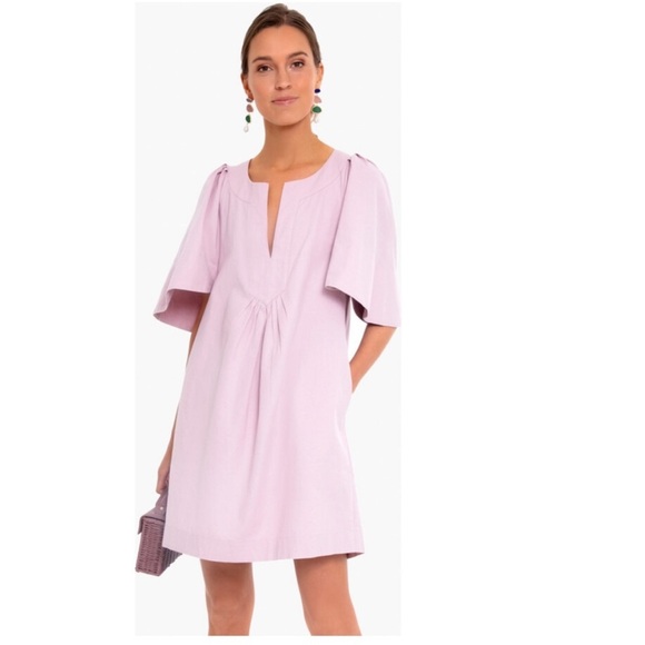 Tuckernuck Pomander Place Lilac Finley Flutter Sleeve Dress - Picture 2 of 8